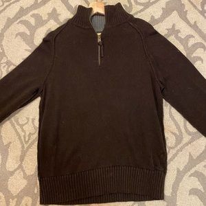 Vintage American Eagle brown knit quarter zip.